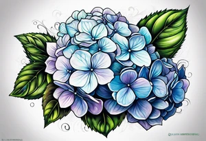 Hydrangea tattoo idea