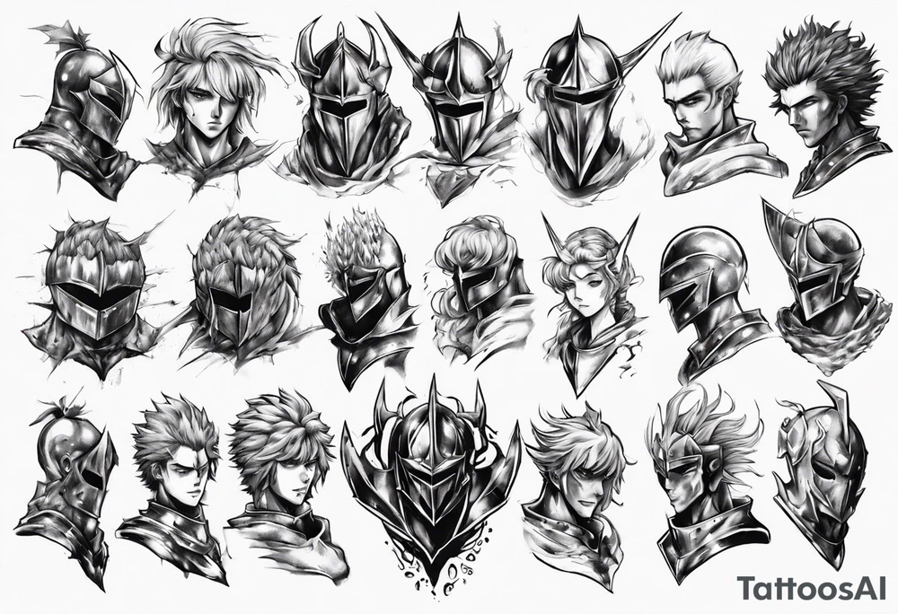 Knight berserk anime tattoo idea