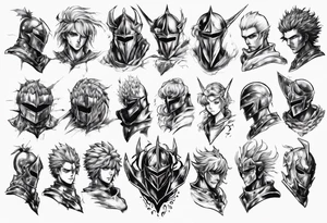 Knight berserk anime tattoo idea