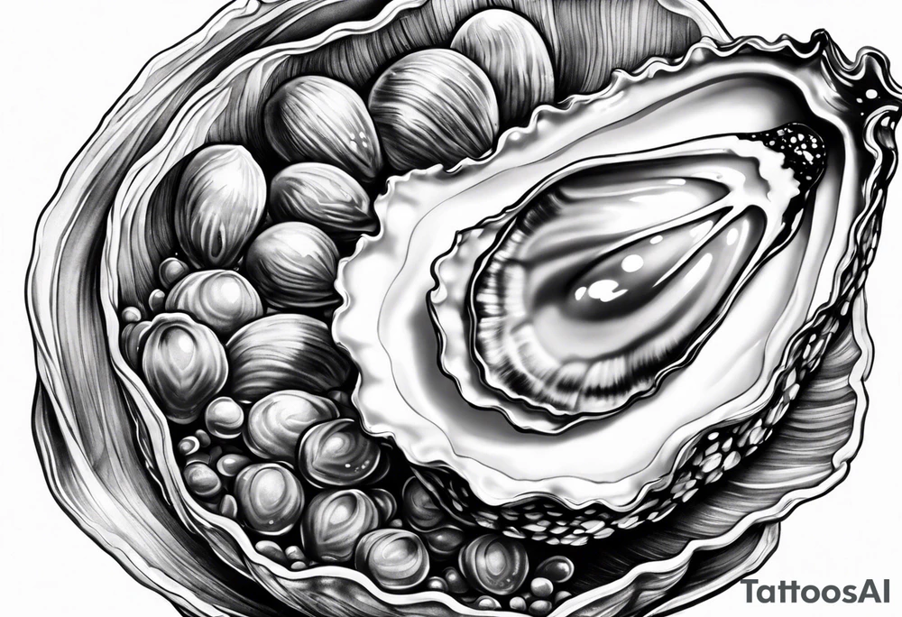 One Pretty oyster tattoo idea