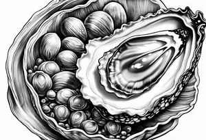 One Pretty oyster tattoo idea
