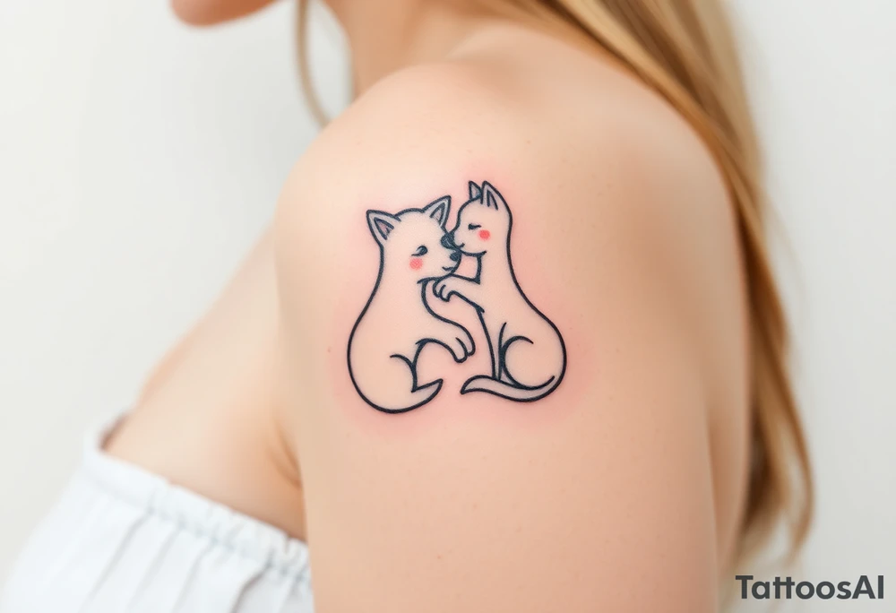 Pet love tattoo idea