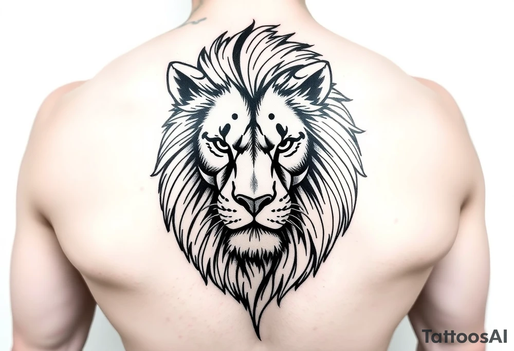 powerful majestic lion for cover up tattoo tattoo idea