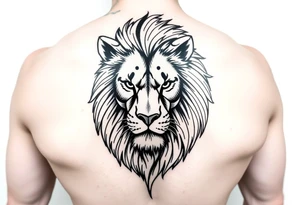 powerful majestic lion for cover up tattoo tattoo idea
