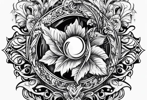 Torch and water tattoo idea