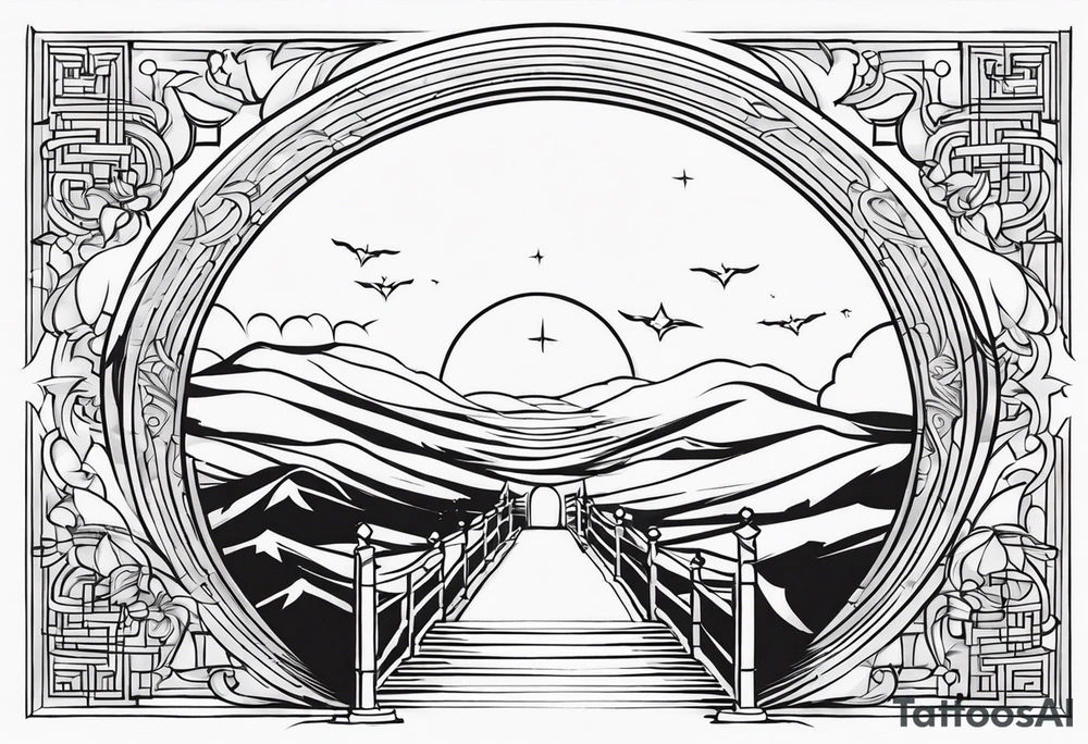 heaven gate vector tattoo idea