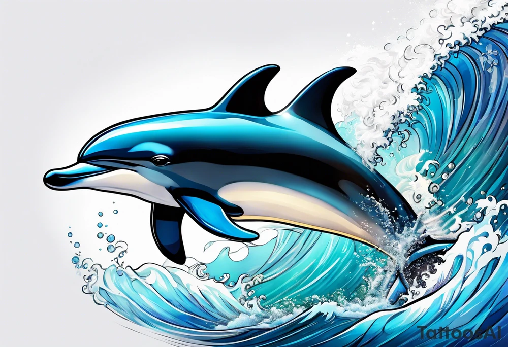 Dolphin taranto tattoo idea