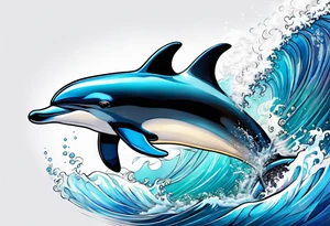 Dolphin taranto tattoo idea
