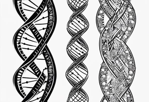 Dna strand tattoo idea