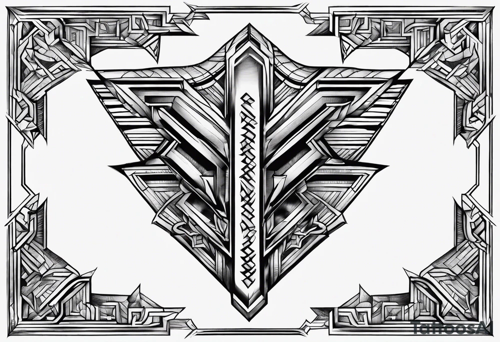 letters savage tattoo idea