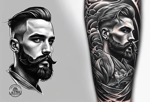 A person being misunderstood 
Full detailed sleeve tattoo idea