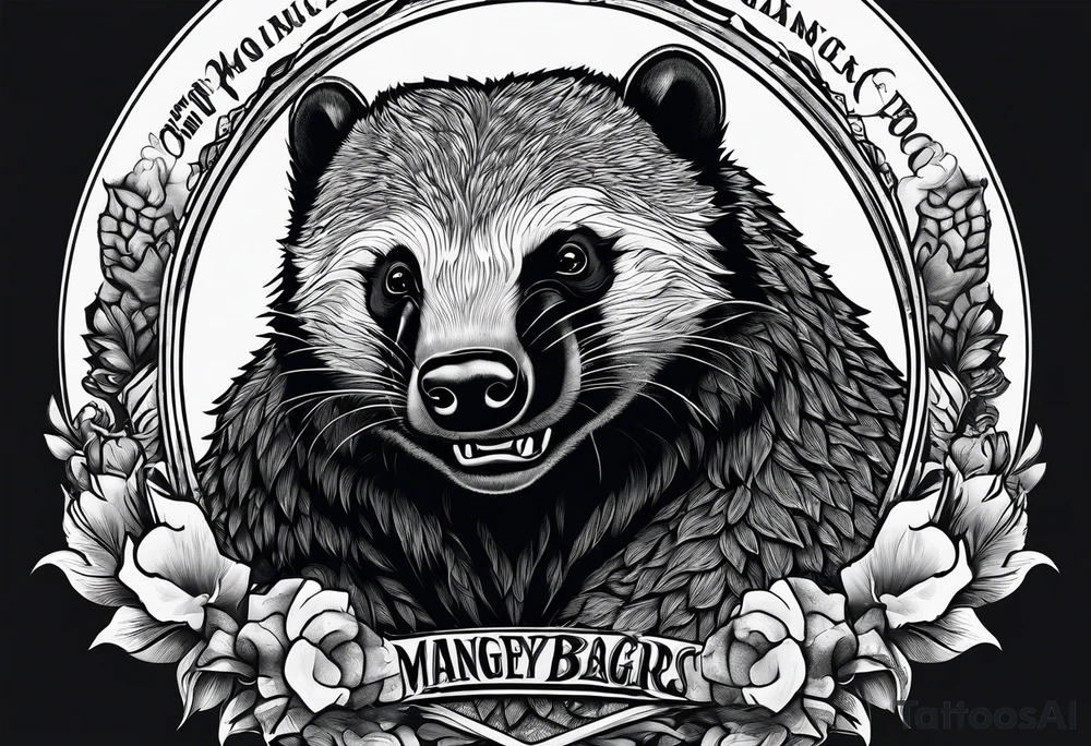 Angry Mc honey Badgers tattoo idea