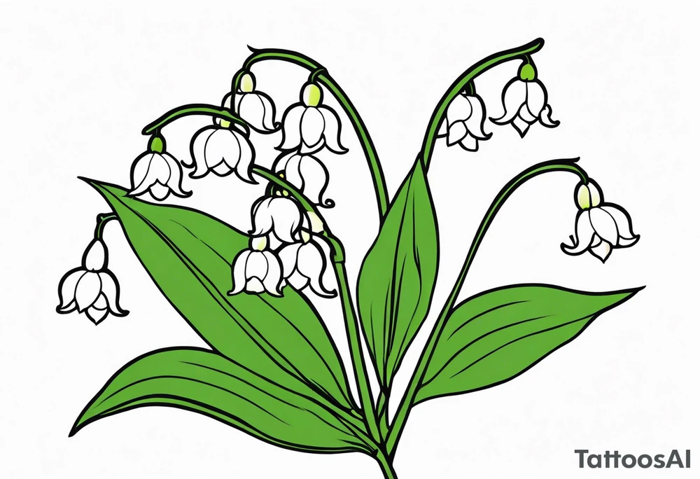 Lily of the valley tattoo idea