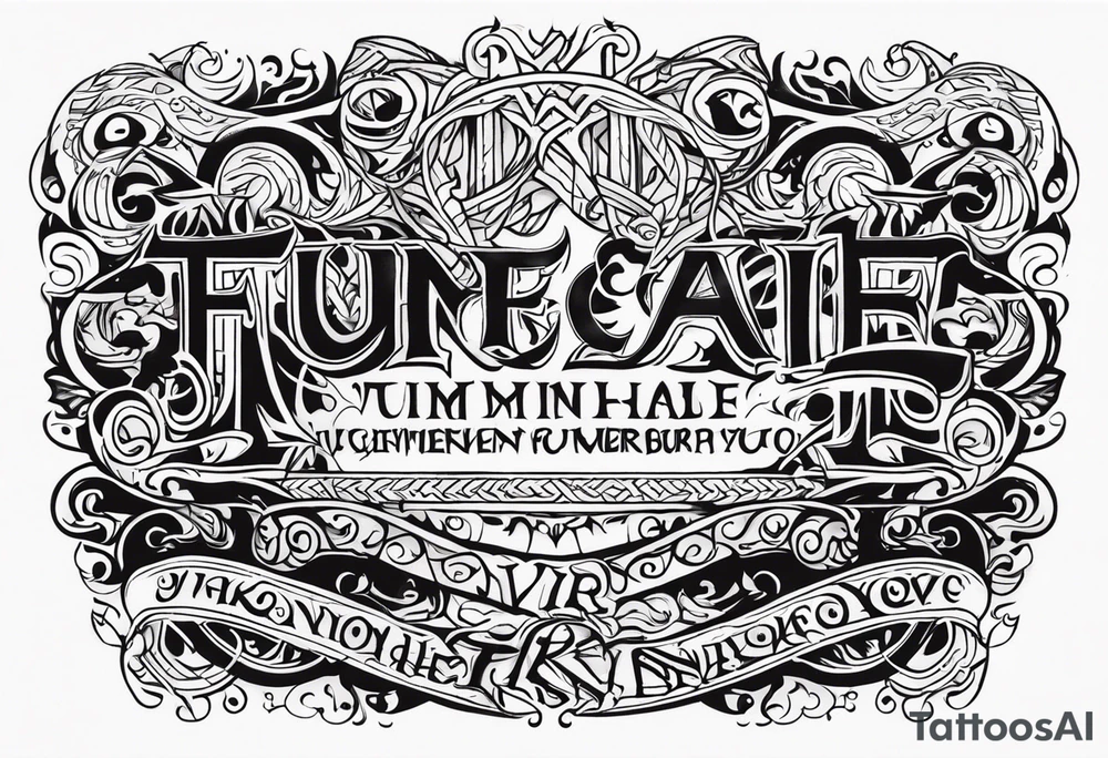 Viking funeral on fire tattoo idea