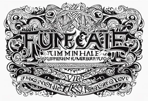 Viking funeral on fire tattoo idea
