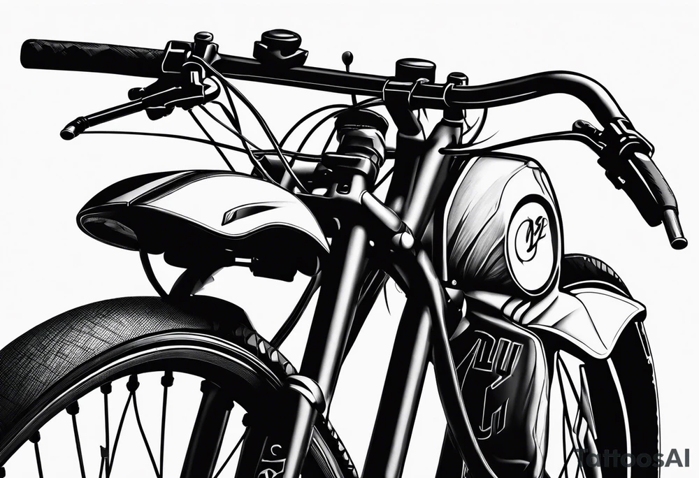 bicycling tattoo idea