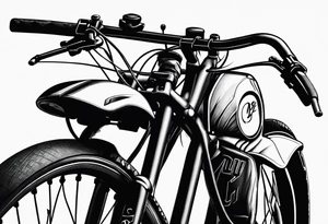 bicycling tattoo idea