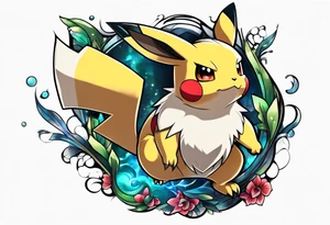 pokemon sleeve tattoo idea