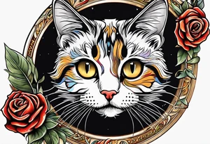 Spaghetti cat tattoo idea