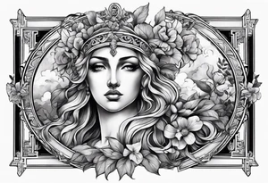 greek mythology arm sleeve tattoo idea