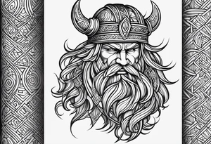 A viking tatto to cover up a tribal tattoo on shoulder tattoo idea
