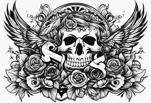 rock n roll tattoo idea