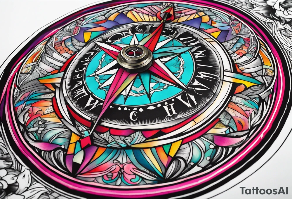 Compass wonderland  dead 
rabbit tattoo idea