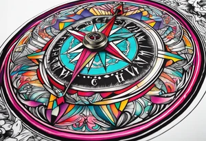 Compass wonderland  dead 
rabbit tattoo idea