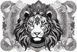 kali, durga goddess, riding a tiger, pirate, pachamama, rebel, chest tatoo, lotus, piarte tattoo idea