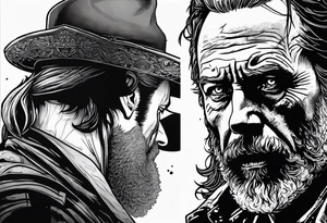 the walking dead rick tattoo idea