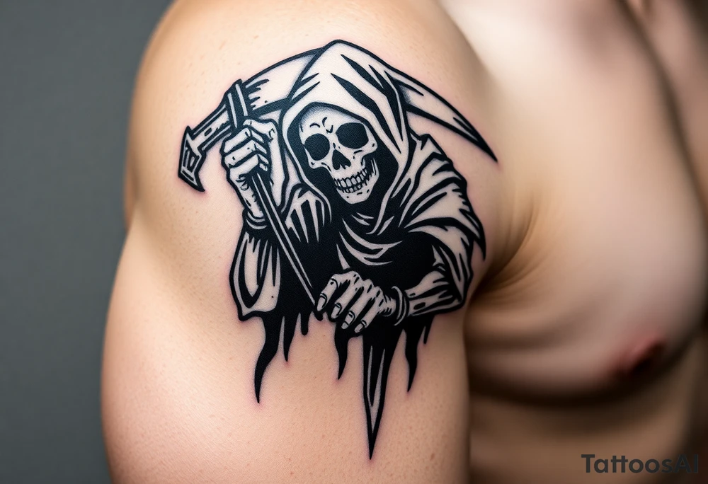 grim reaper tattoo idea