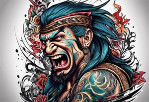 Angry tattoo idea