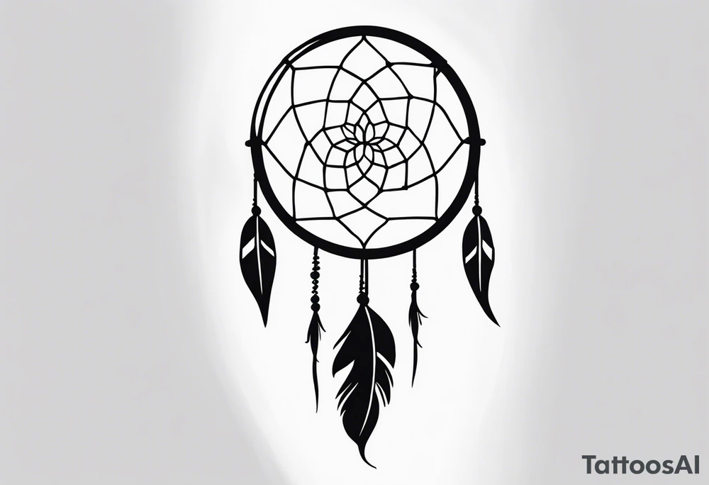 LONG Dreamcatcher tattoo idea