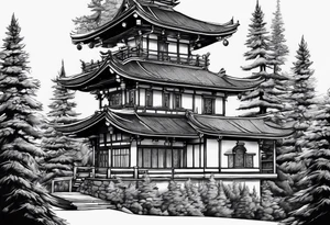 red pine tattoo idea