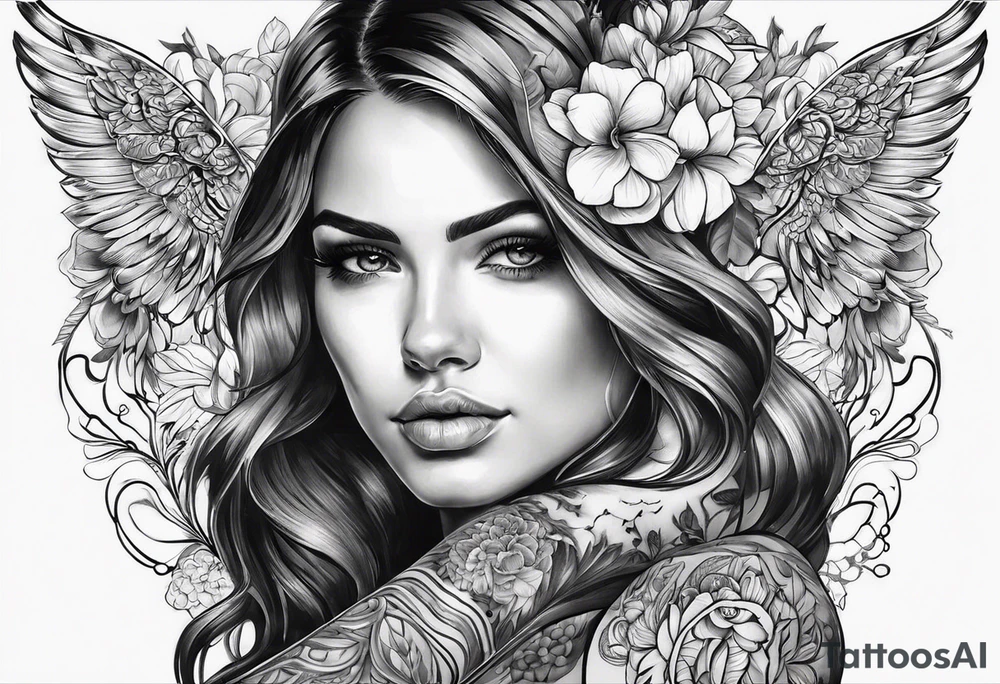 Воин в доспехах на коне tattoo idea