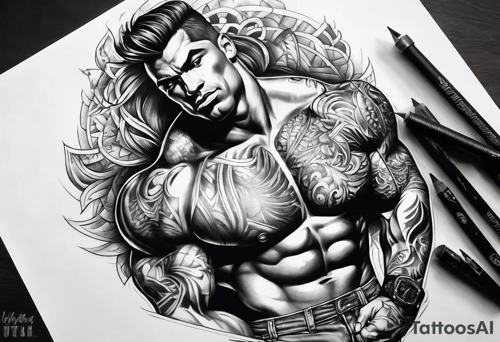 Bodybuilding tattoo idea