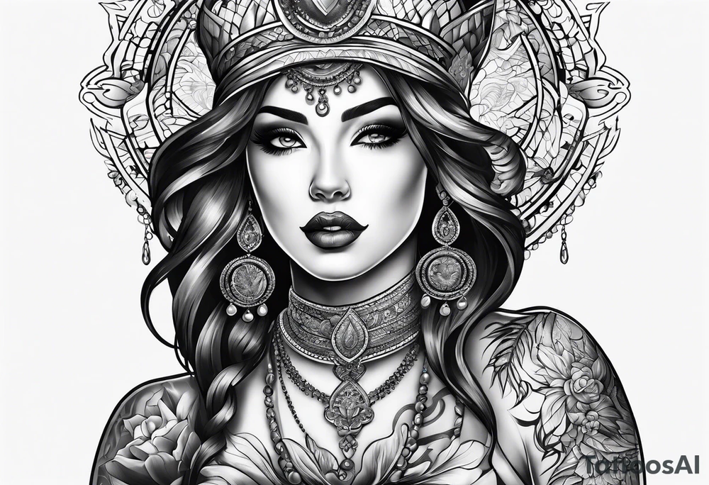 Darlene on chest tattoo idea
