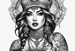 Darlene on chest tattoo idea