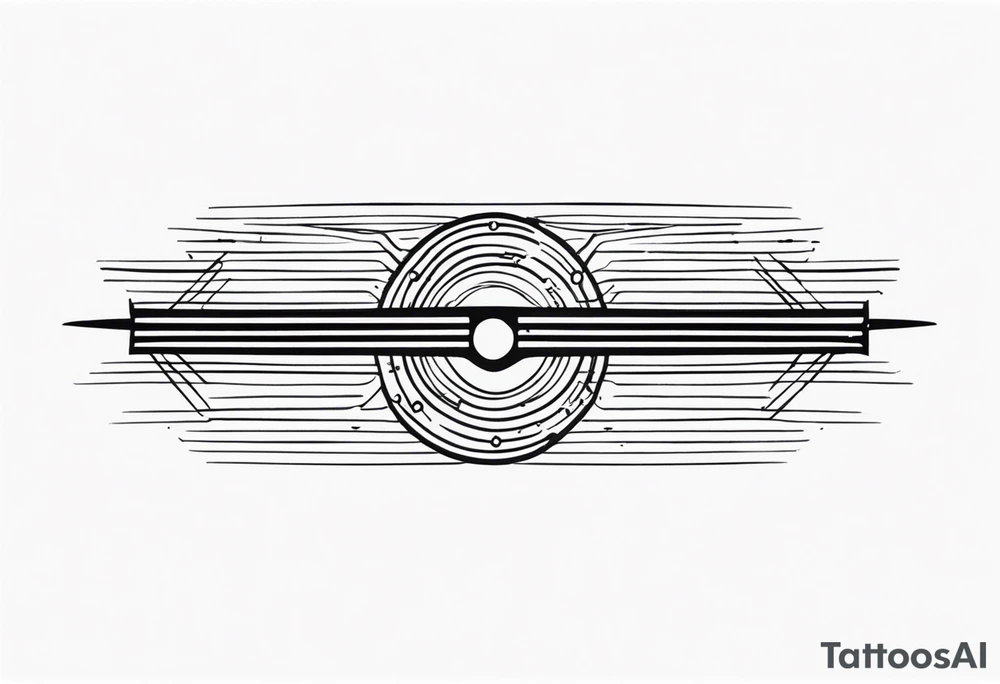 armband tattoo, masculine, narrow, horizontal with electromagnetic field pattern tattoo idea