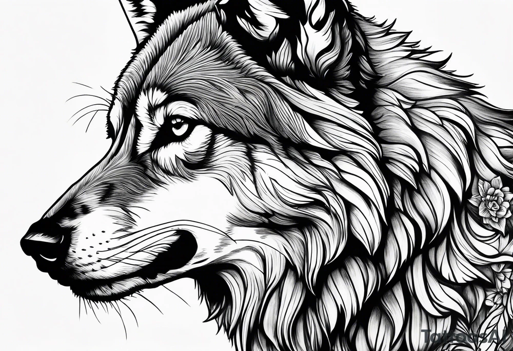 Stoic Wolf tattoo idea