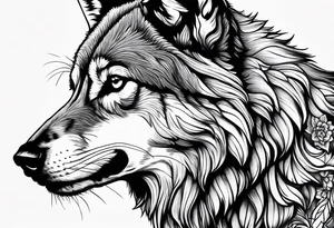 Stoic Wolf tattoo idea