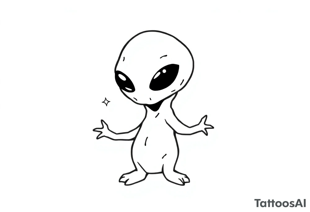 petit  extraterrestre tattoo idea