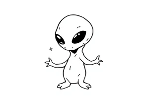 petit  extraterrestre tattoo idea