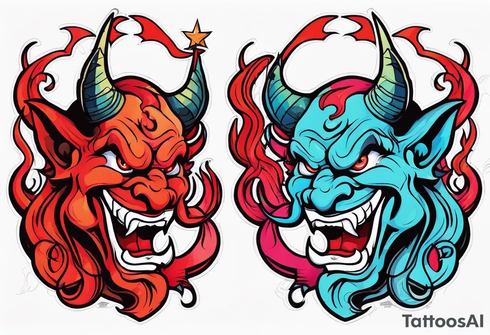 Satan tattoo idea