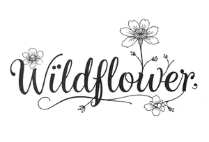 Wildflower tattoo idea
