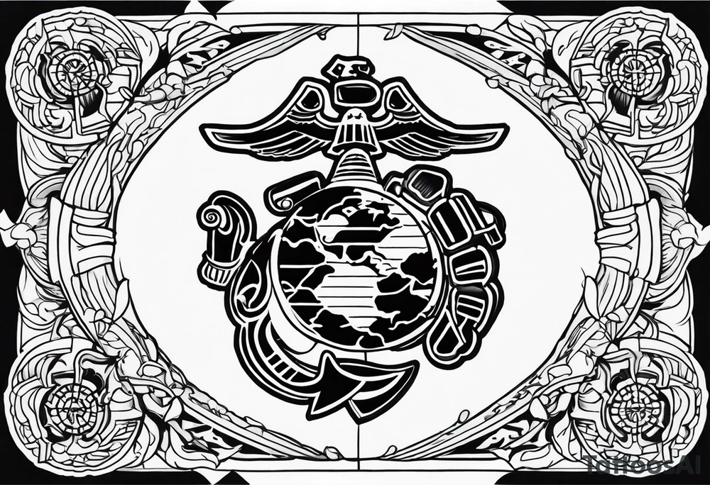 MARINES tattoo idea