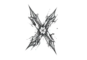 Abstract asterisk tattoo idea