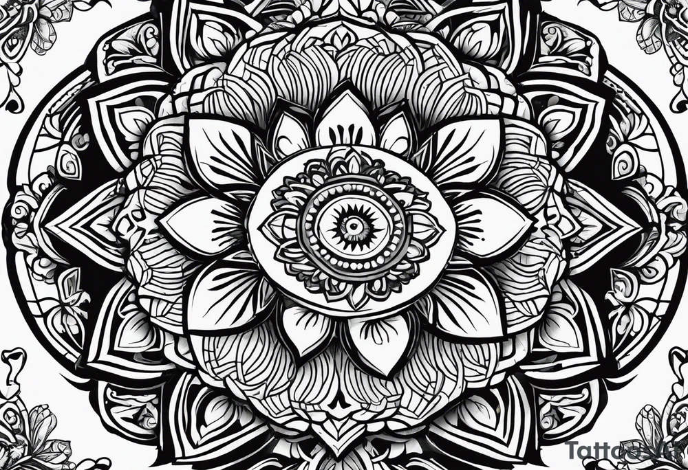 mandala for palm
 honeysuckle emerald Ukraine home power love tattoo idea