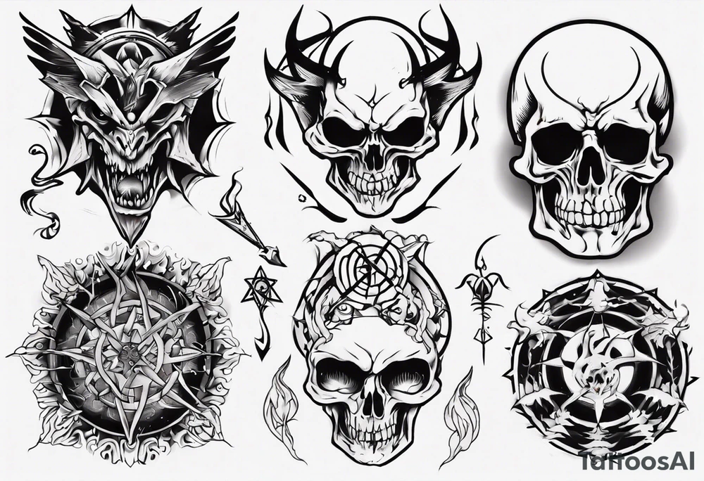 Evil tattoo idea