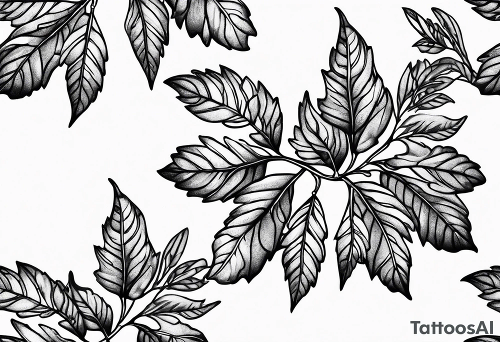 Rowan leaf tattoo idea